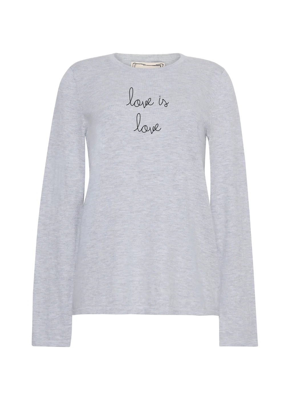 "love is love" Mara Crewneck sold by Lingua Franca NYC product image thumbnail 3