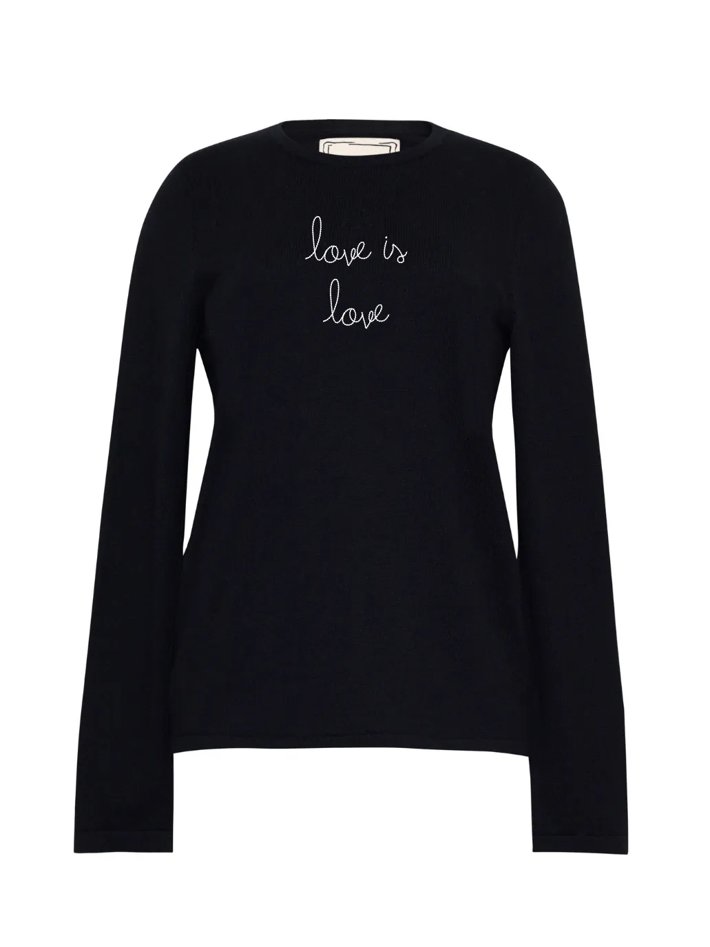 "love is love" Mara Crewneck sold by Lingua Franca NYC product image thumbnail 4