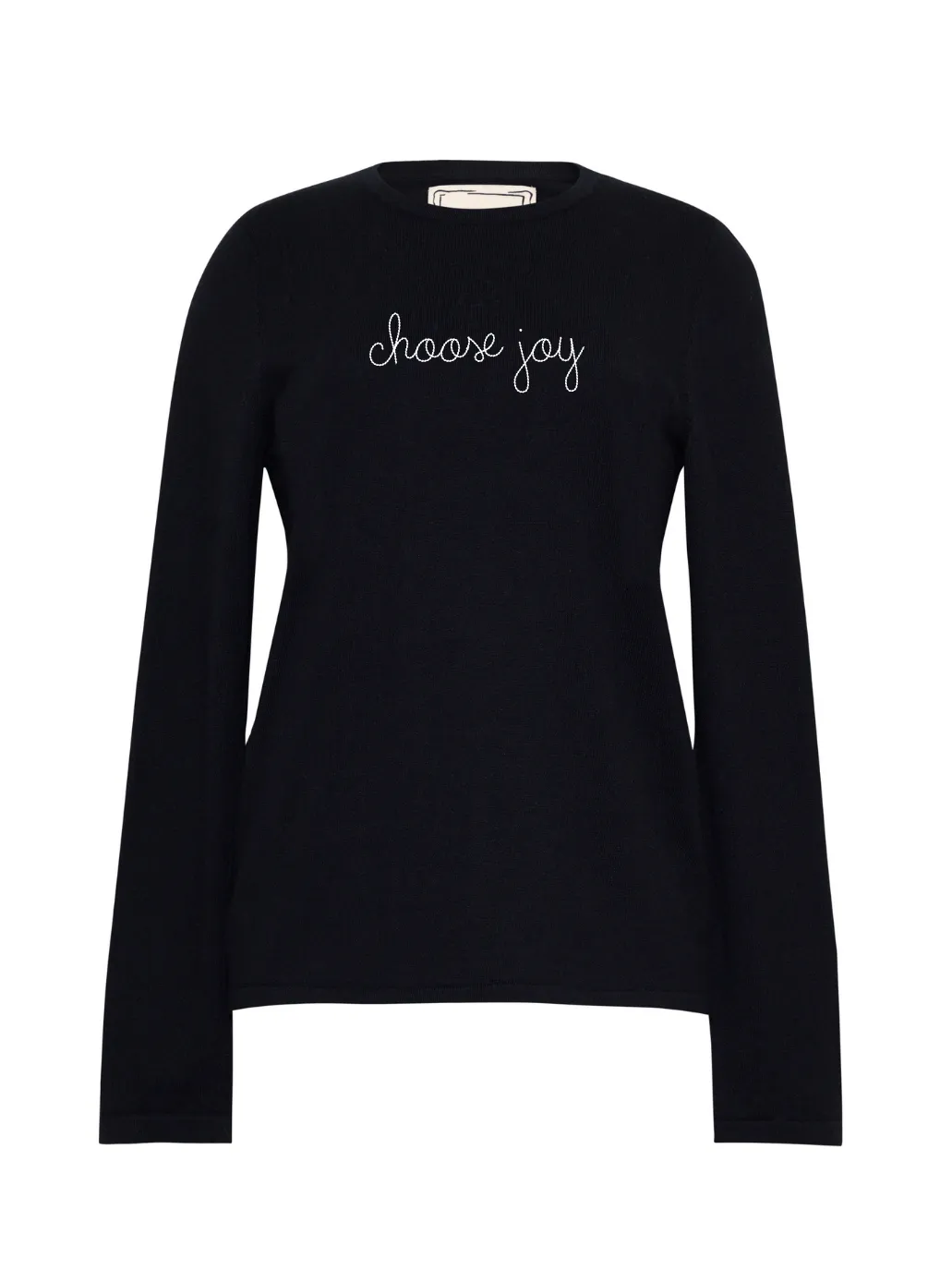 "choose joy" Mara Crewneck sold by Lingua Franca NYC product image thumbnail 3