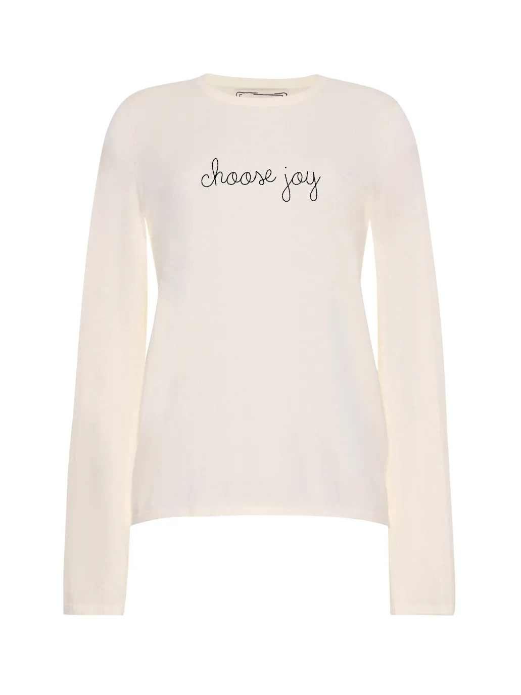 "choose joy" Mara Crewneck sold by Lingua Franca NYC product image thumbnail 2