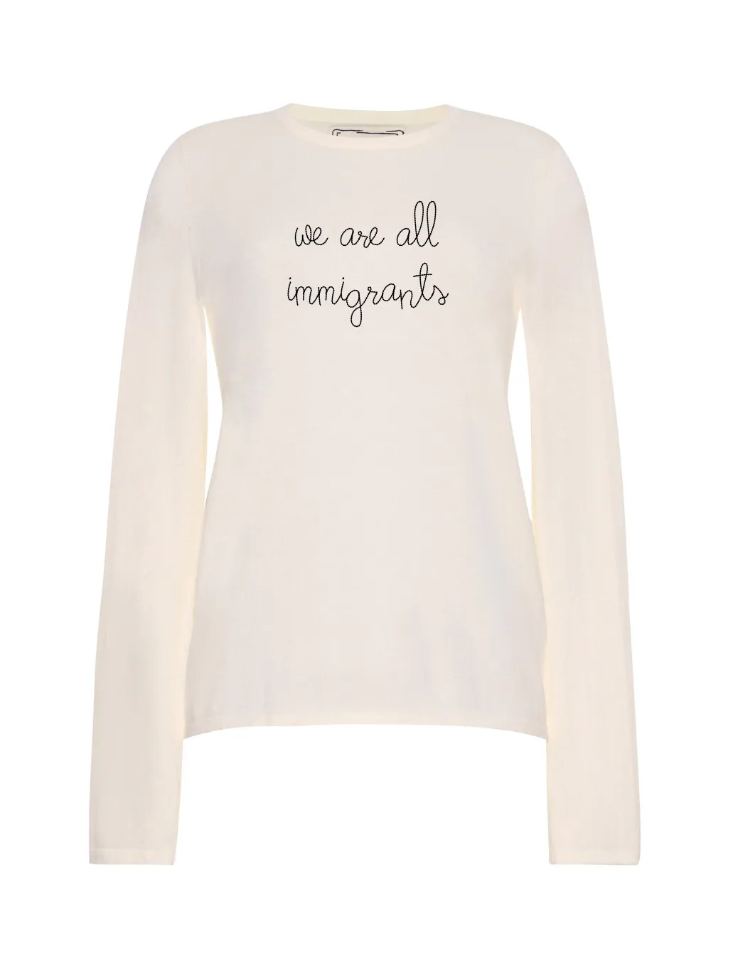 "we are all immigrants" Mara Crewneck sold by Lingua Franca NYC product image thumbnail 5