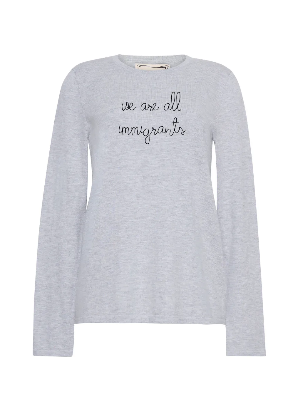 "we are all immigrants" Mara Crewneck sold by Lingua Franca NYC product image thumbnail 2