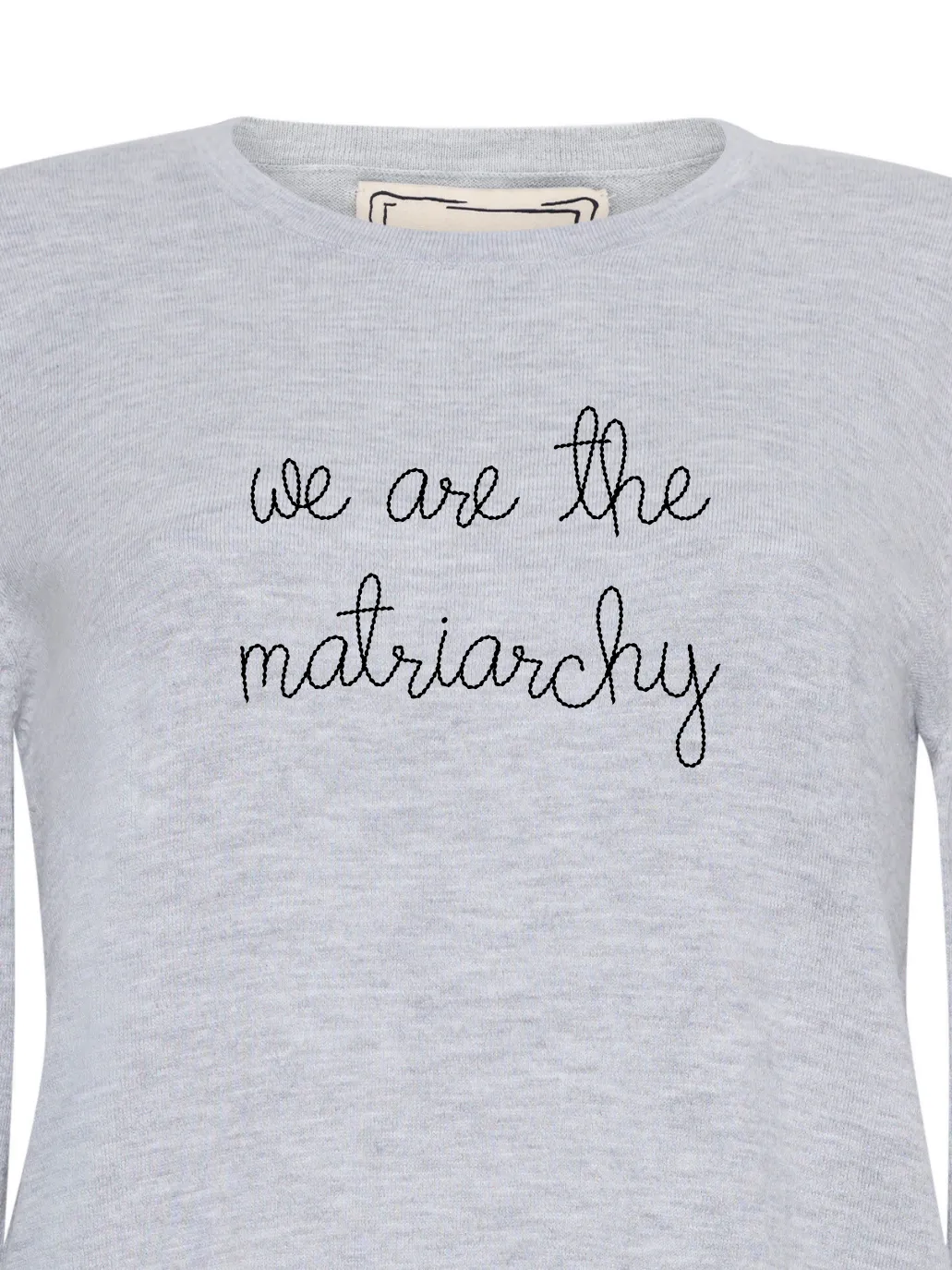 "we are the matriarchy" Mara Crewneck sold by Lingua Franca NYC