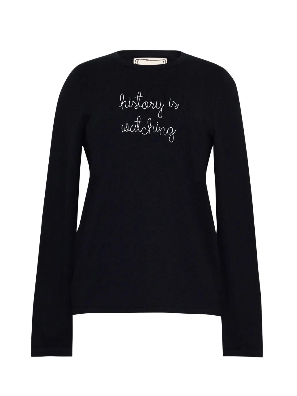 "history is watching" Mara Crewneck sold by Lingua Franca NYC product image thumbnail 2