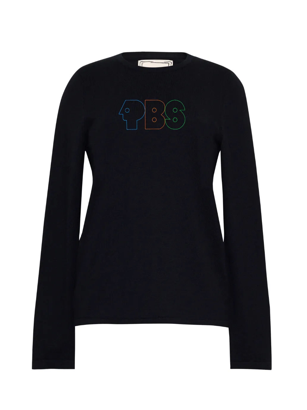 "PBS retro logo" Mara Crewneck sold by Lingua Franca NYC product image thumbnail 3