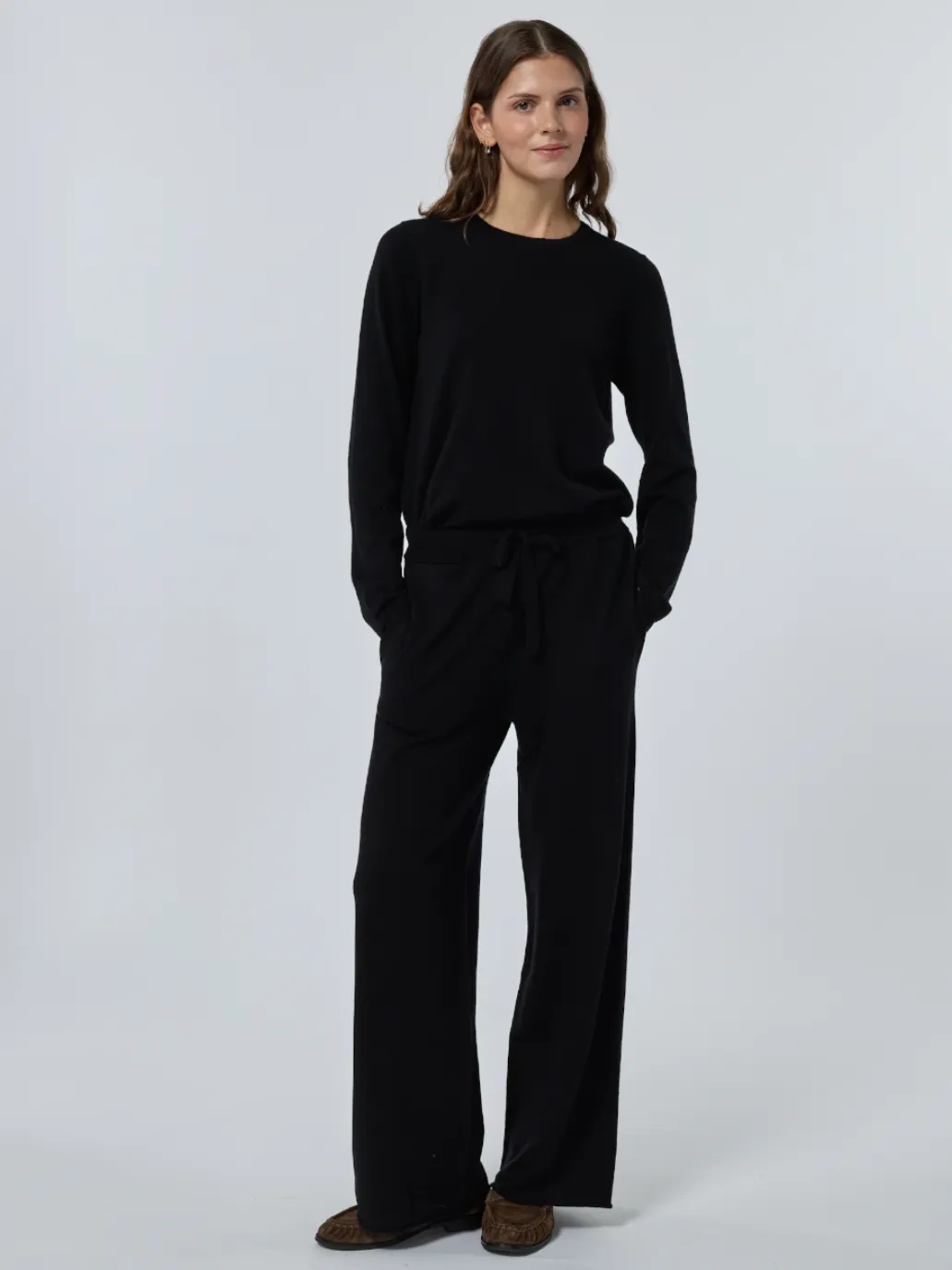 Sans Stitching Silk Cashmere Crewneck sold by Lingua Franca NYC product image thumbnail 5