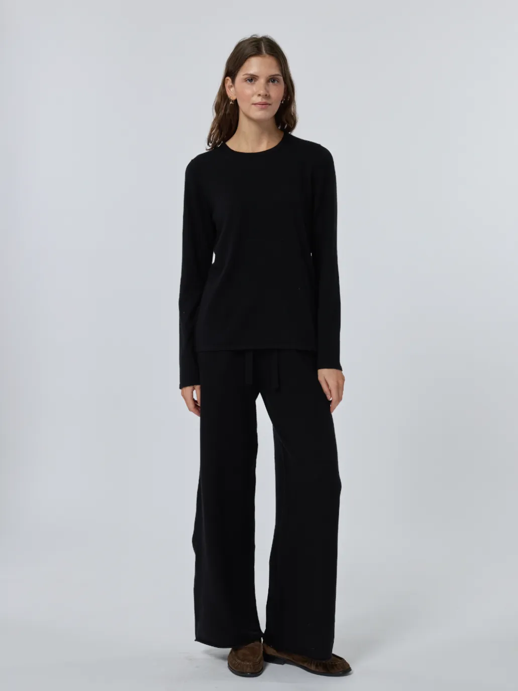 Sans Stitching Silk Cashmere Crewneck sold by Lingua Franca NYC product image thumbnail 2