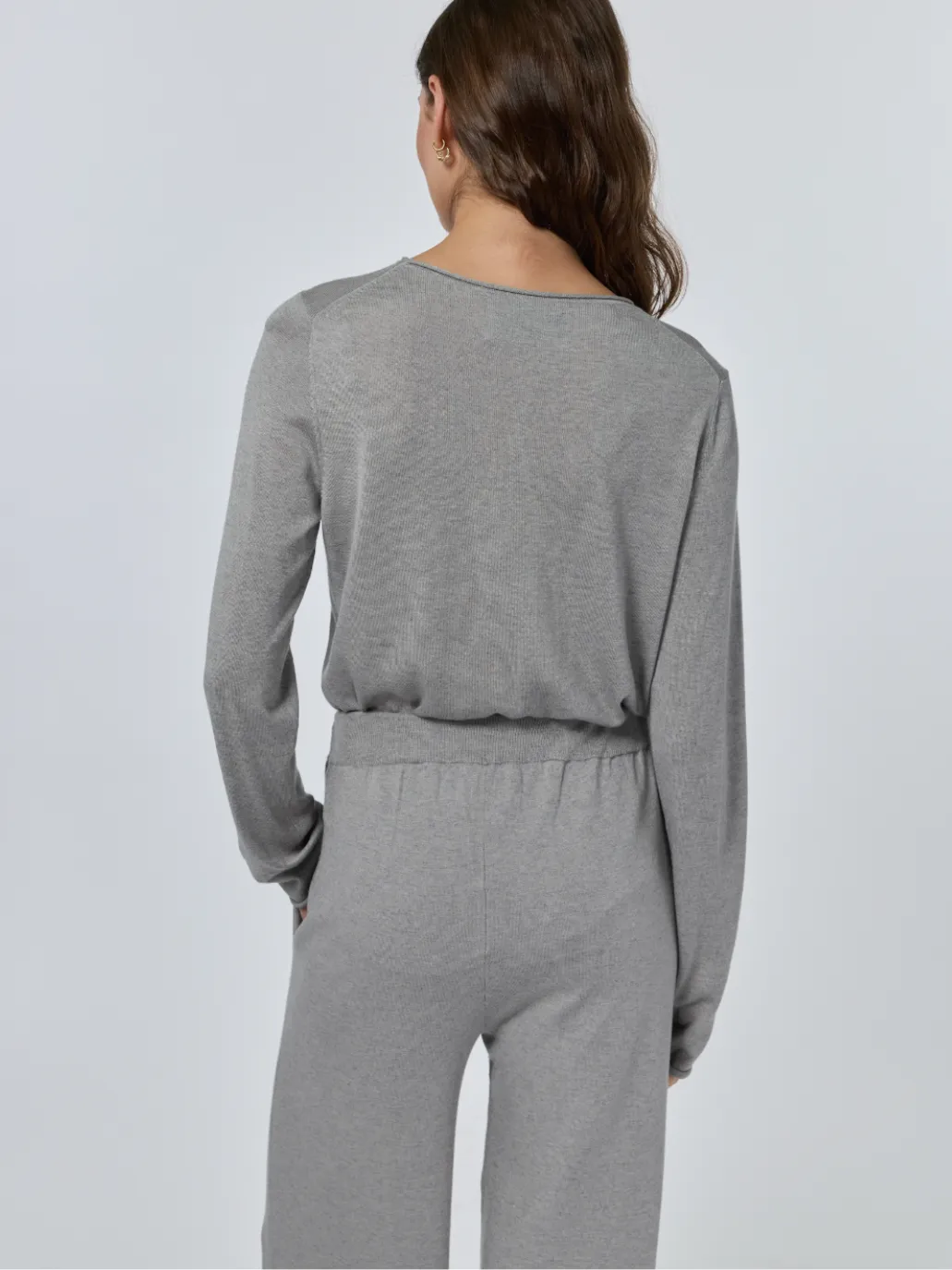 Sans Stitching Silk Cashmere Pant sold by Lingua Franca NYC product image thumbnail 4
