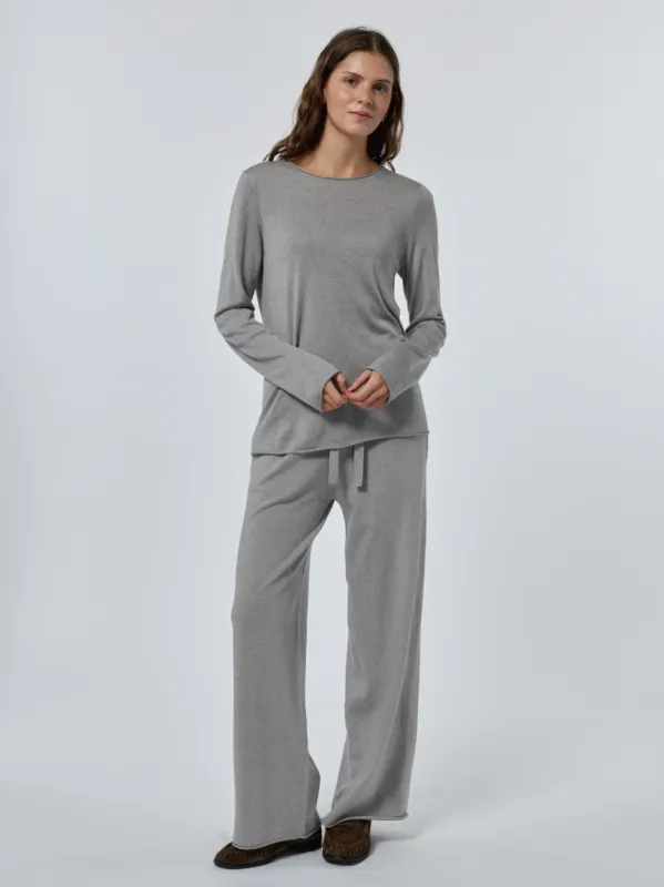Sans Stitching Silk Cashmere Pant made by Lingua Franca NYC
