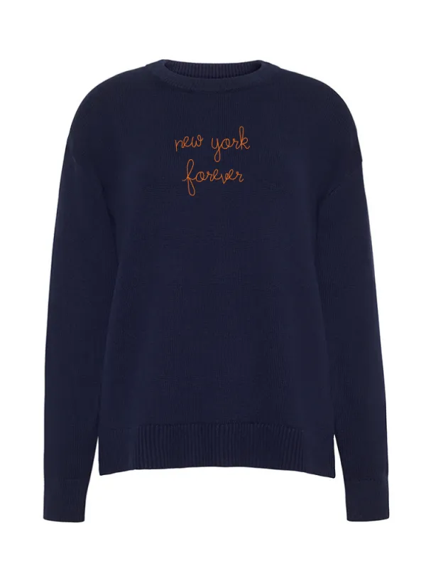 "new york forever"  Maxine Sweater made by Lingua Franca NYC