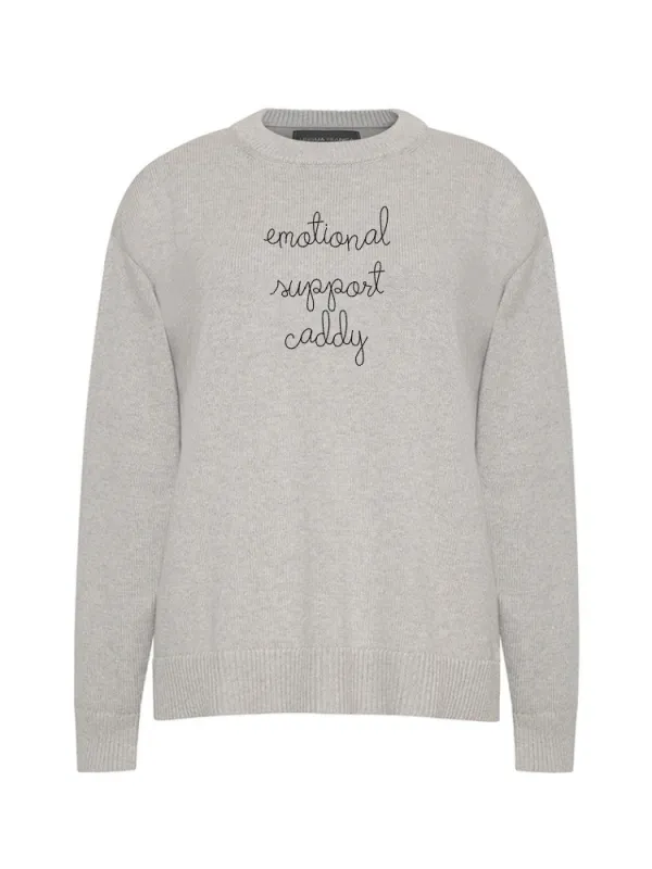 "emotional support caddy" Maxine Sweater made by Lingua Franca NYC