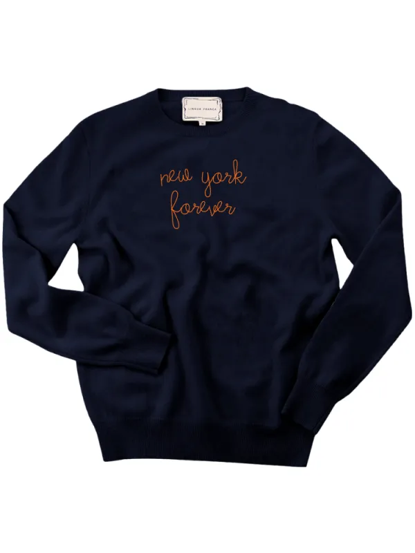 "new york forever" Women's Crewneck made by Lingua Franca NYC