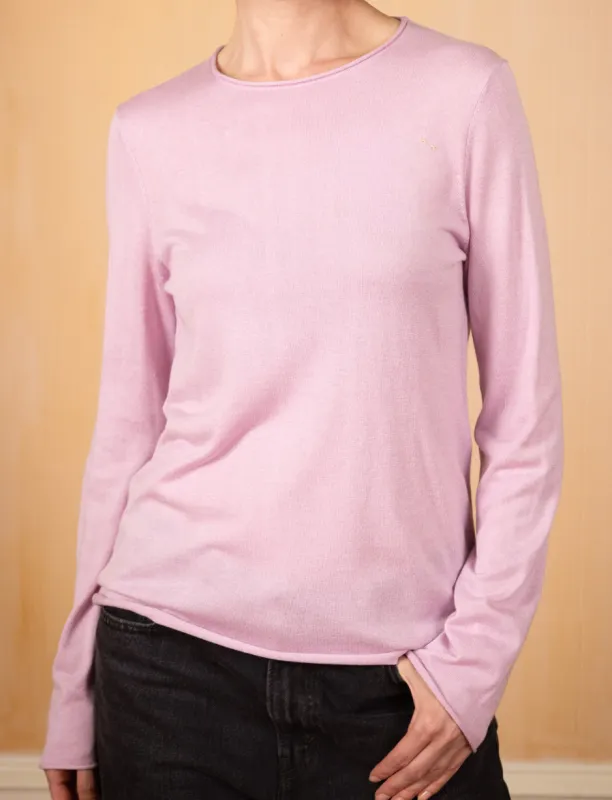 Custom Silk Cashmere Crewneck made by Lingua Franca NYC