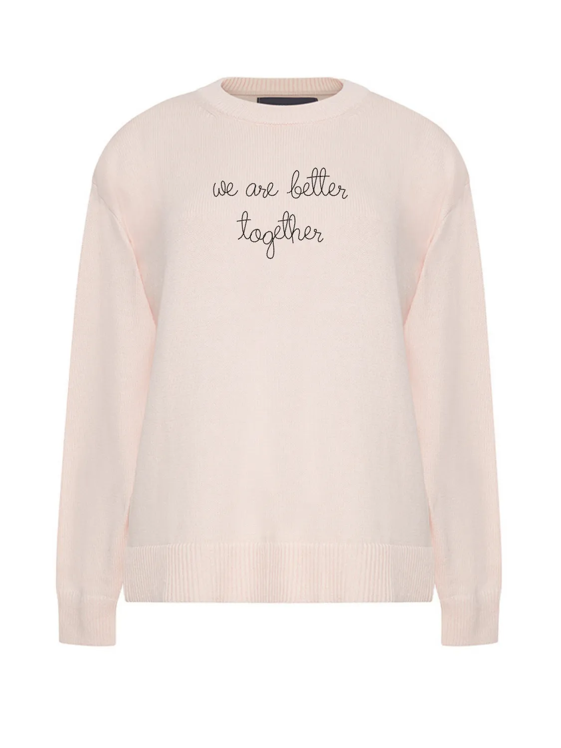 "we are better together" Maxine Sweater sold by Lingua Franca NYC product image thumbnail 3