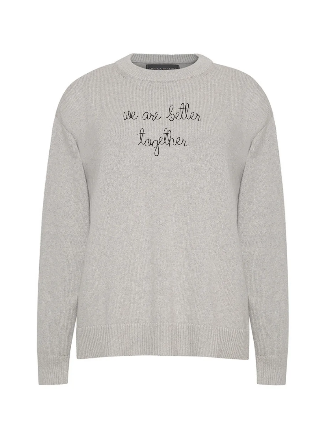 "we are better together" Maxine Sweater sold by Lingua Franca NYC product image thumbnail 2
