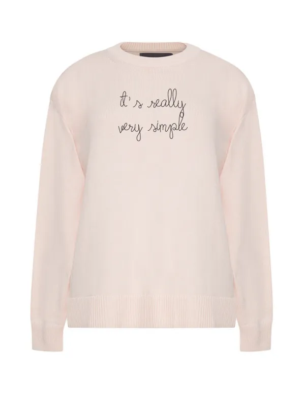 "it's really very simple"  Maxine Sweater made by Lingua Franca NYC
