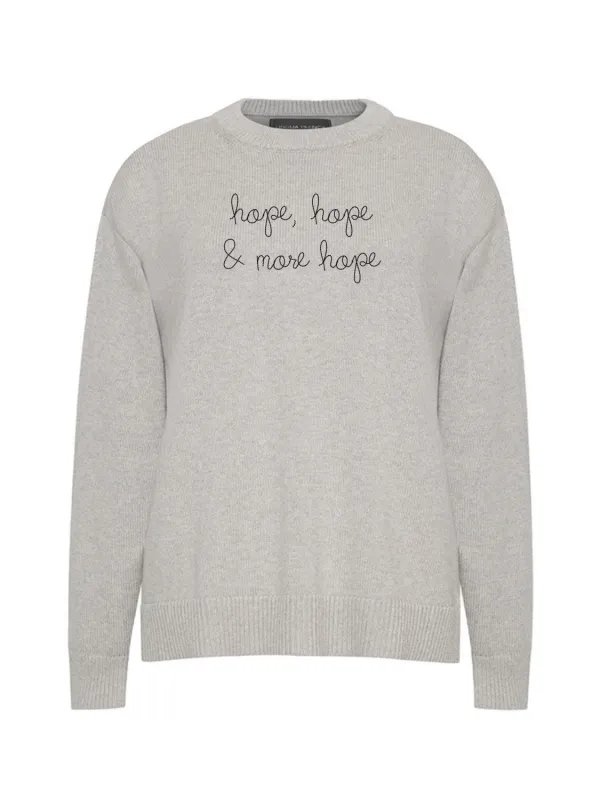 "hope, hope & more hope"  Maxine Sweater made by Lingua Franca NYC