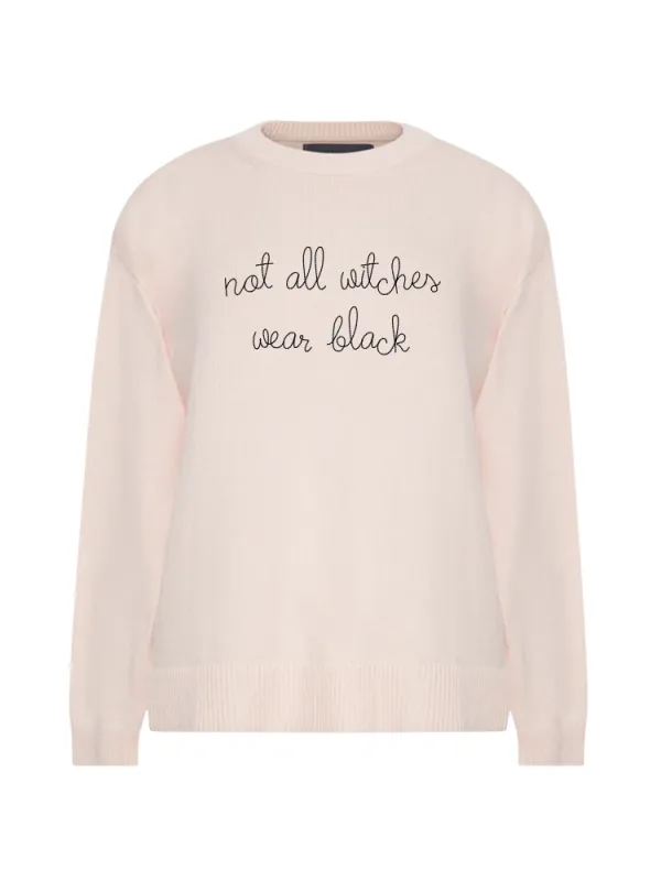"not all witches wear black" Maxine Sweater made by Lingua Franca NYC