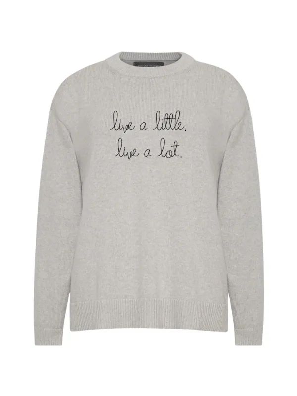 "live a little. live a lot." Maxine Sweater made by Lingua Franca NYC