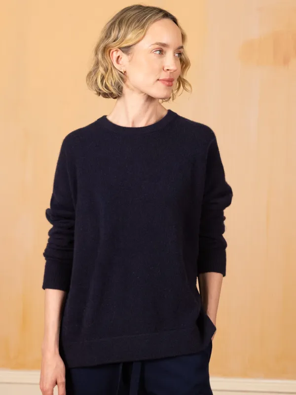 The Jane Cashmere Crewneck made by Lingua Franca NYC
