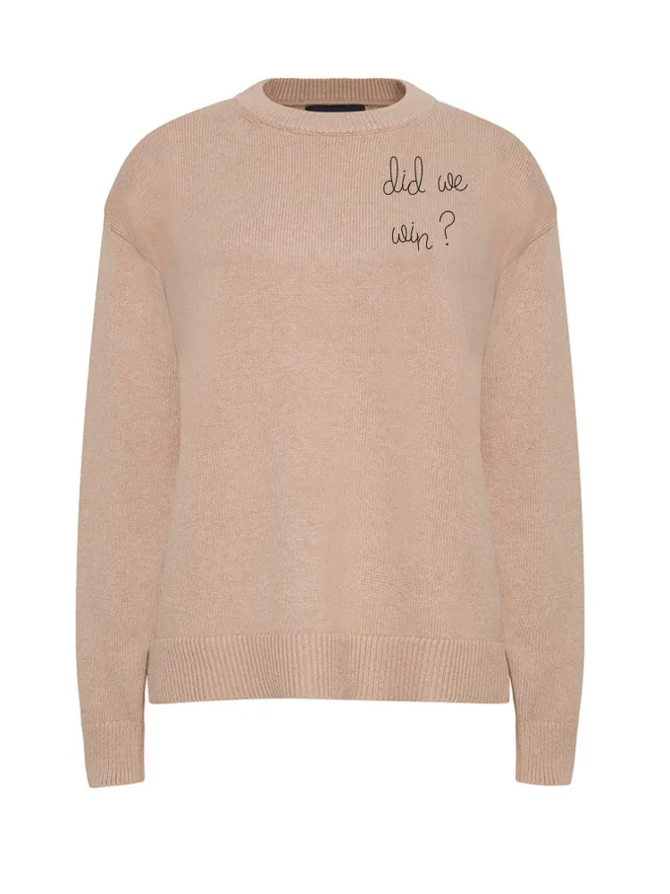"did we win" Maxine Sweater sold by Lingua Franca NYC product image thumbnail 5