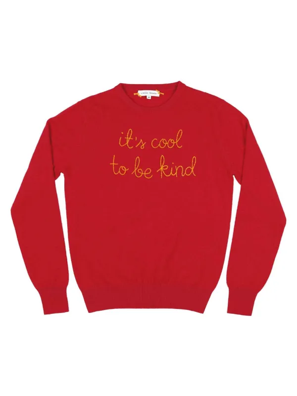 "it's cool to be kind" Crewneck sold by Lingua Franca NYC