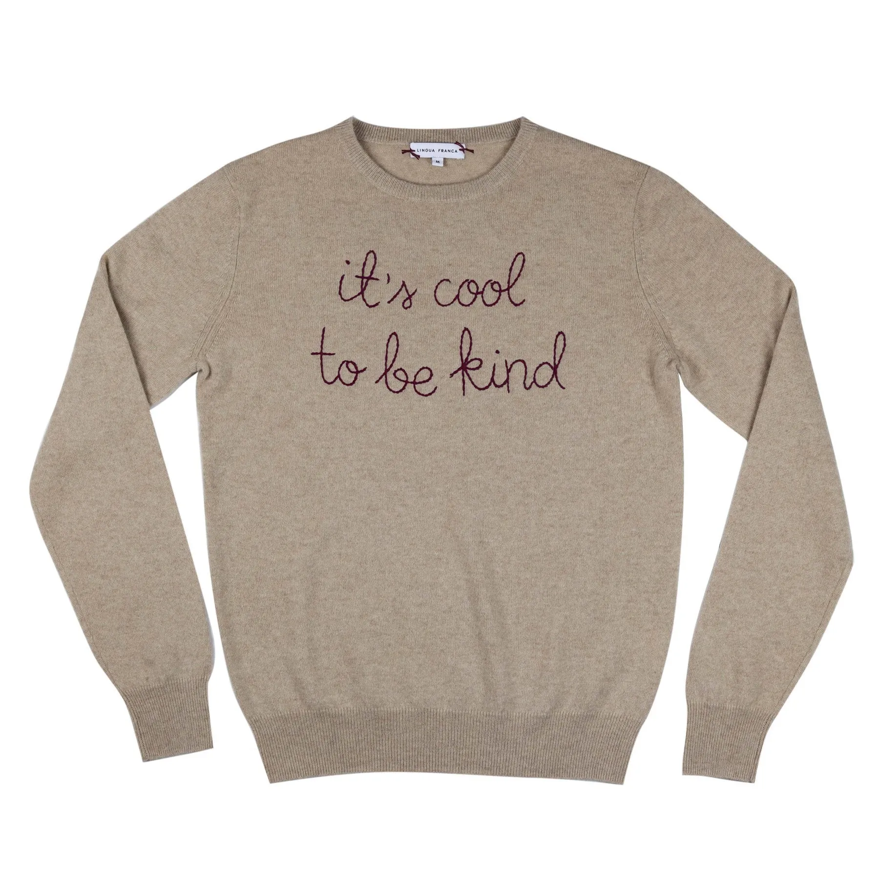 "it's cool to be kind" Crewneck sold by Lingua Franca NYC product image thumbnail 4