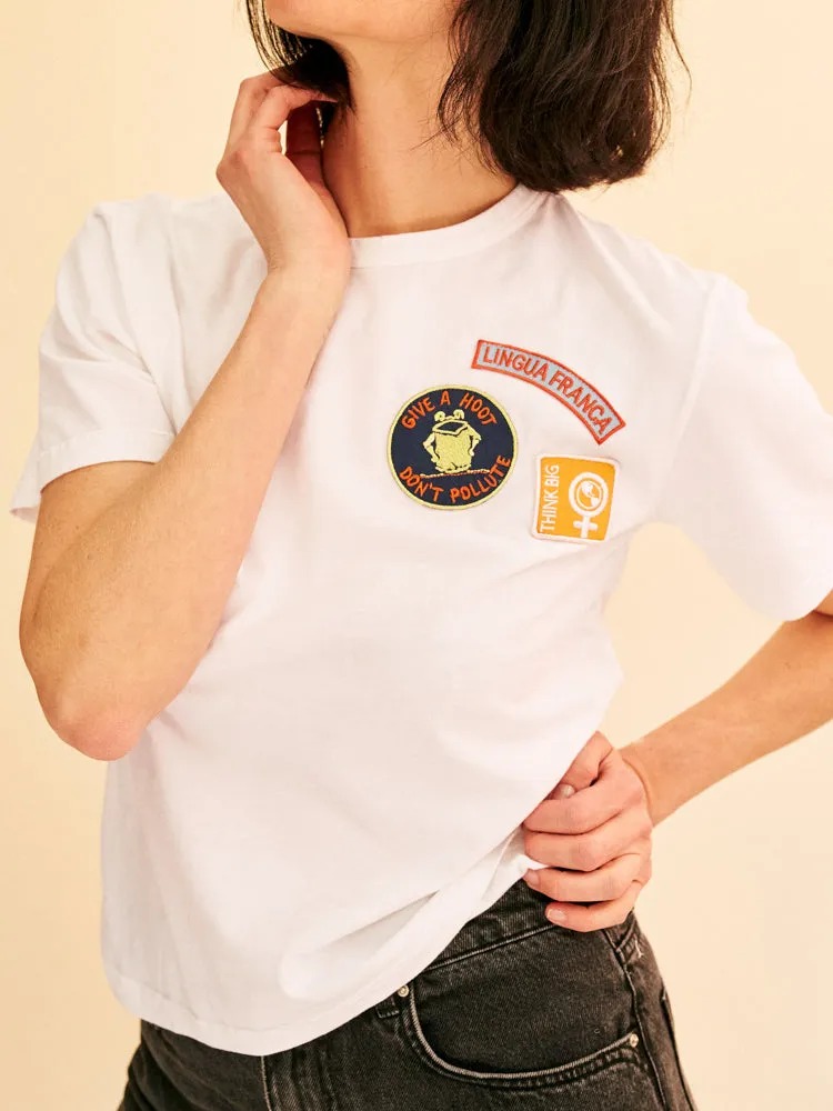 Multi Patch T-shirt sold by Lingua Franca NYC