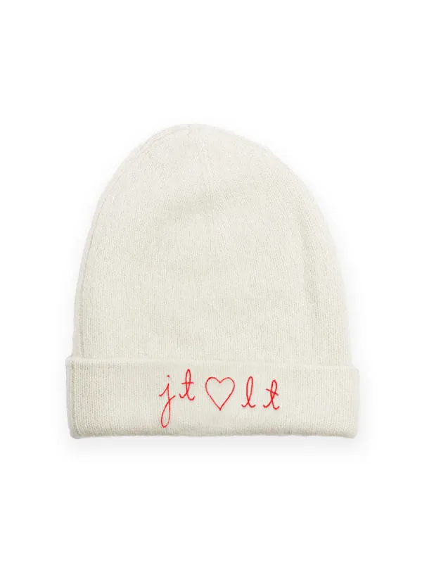Lovers' Heart Beanie made by Lingua Franca NYC