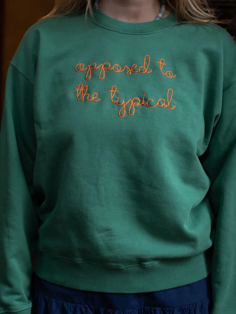 "opposed to the typical" Women's Sweatshirt sold by Lingua Franca NYC