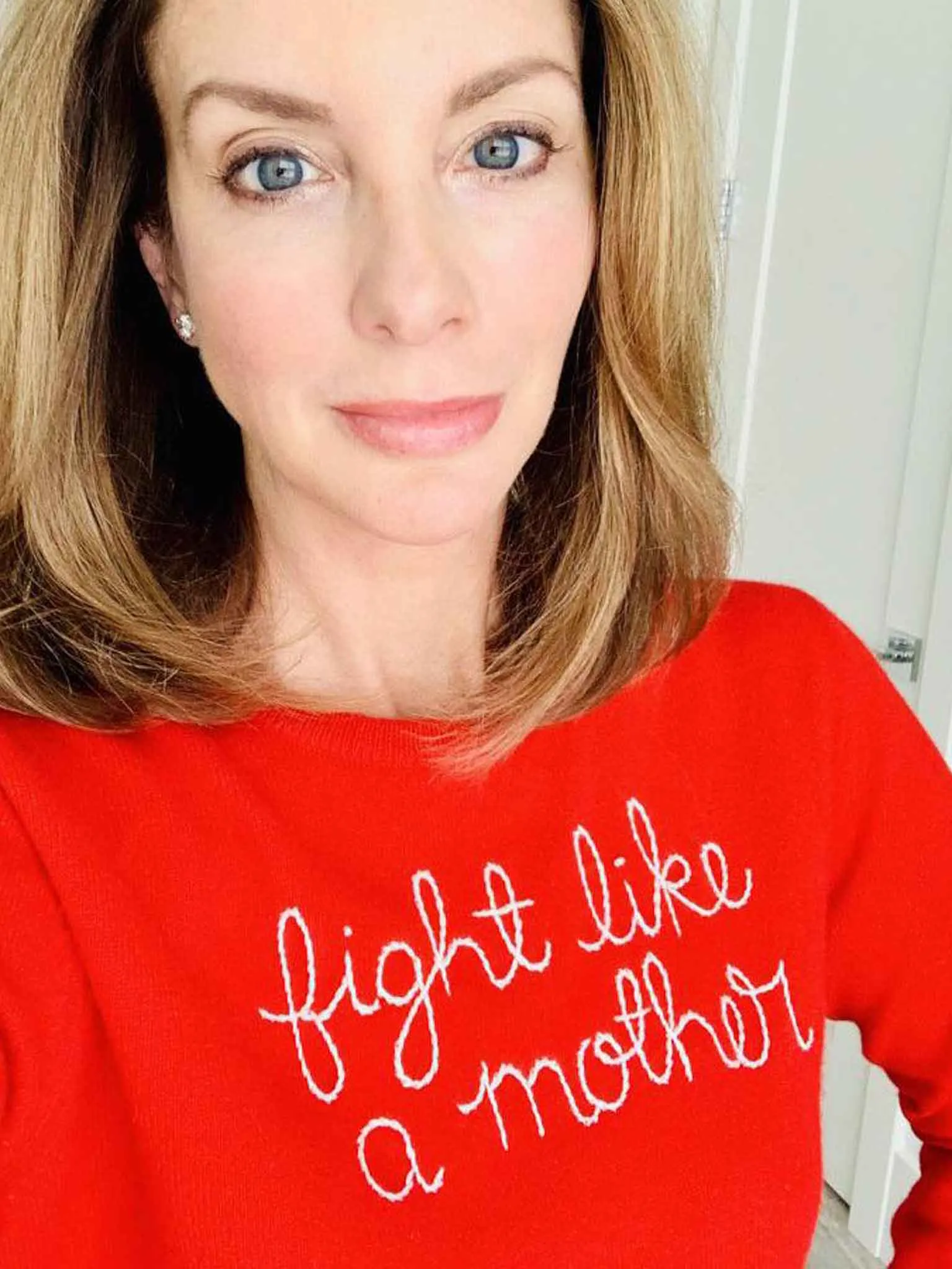 "fight like a mother" Crewneck sold by Lingua Franca NYC product image thumbnail 3