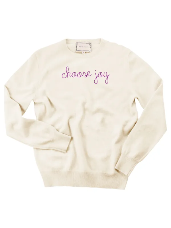 "choose joy" Crewneck sold by Lingua Franca NYC