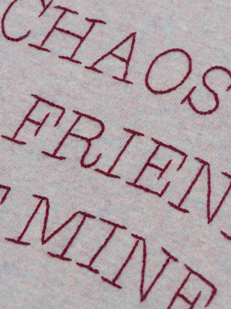 Chaos is a Friend of Mine Crewneck sold by Lingua Franca NYC product image thumbnail 3