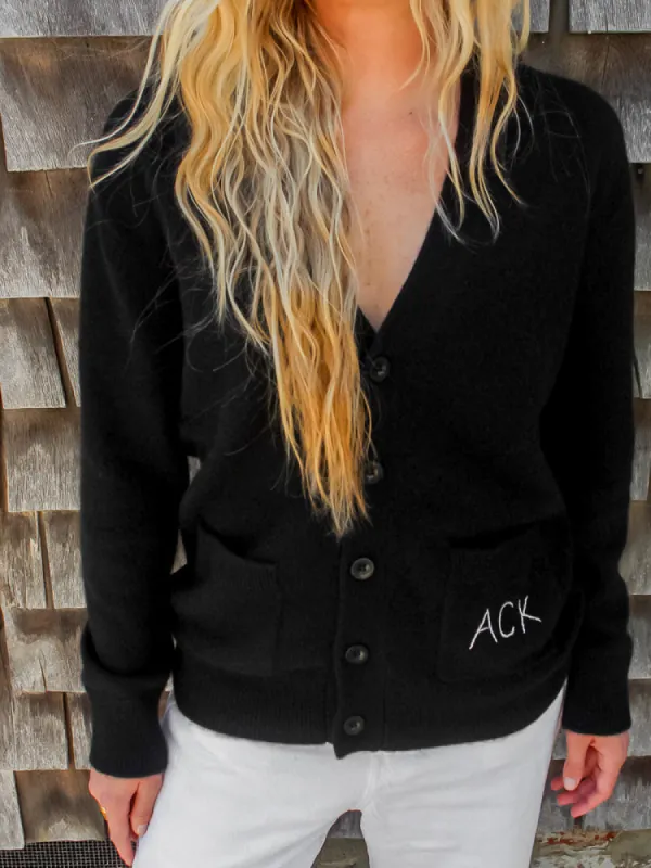 "ACK" Oversized Cardigan made by Lingua Franca NYC