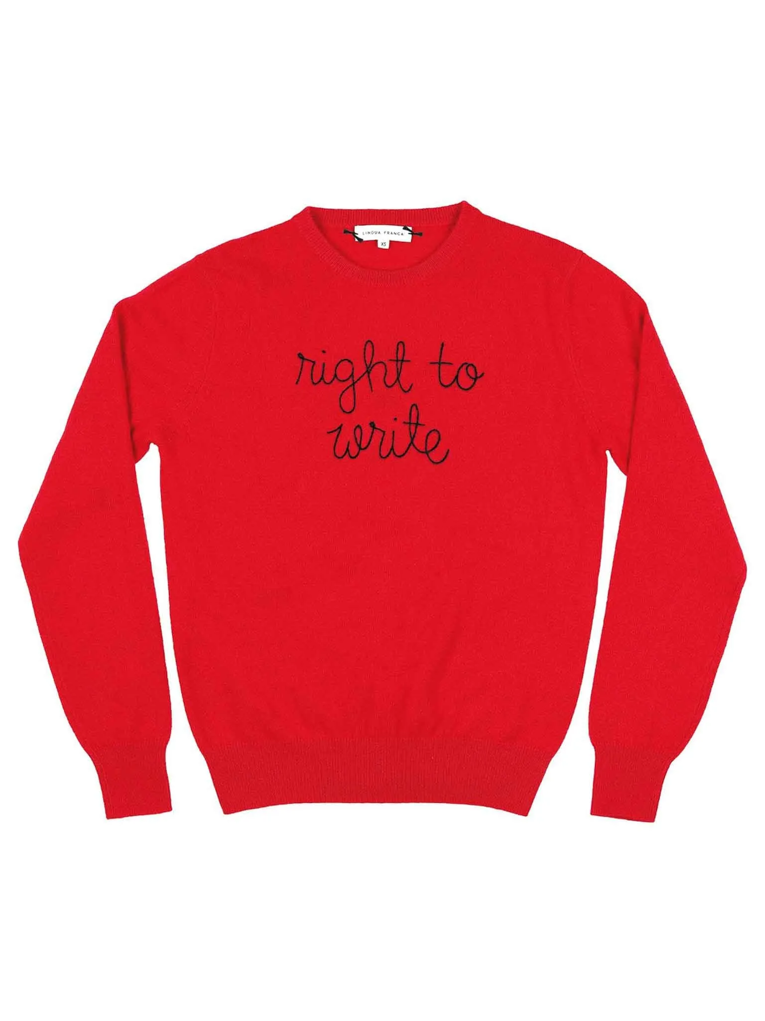 "right to write" Crewneck sold by Lingua Franca NYC
