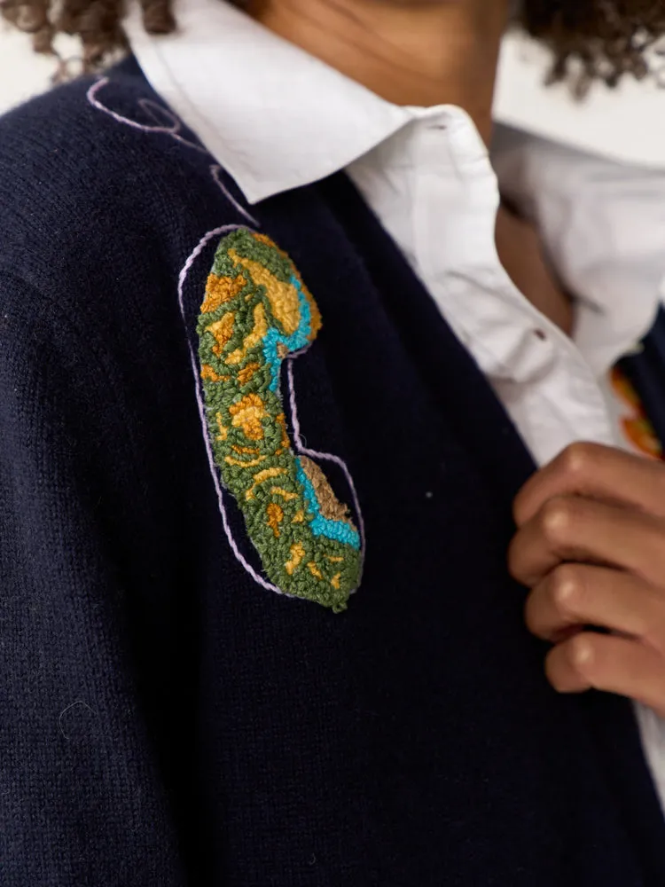 The Bonjour Oversized Cardigan sold by Lingua Franca NYC product image thumbnail 3