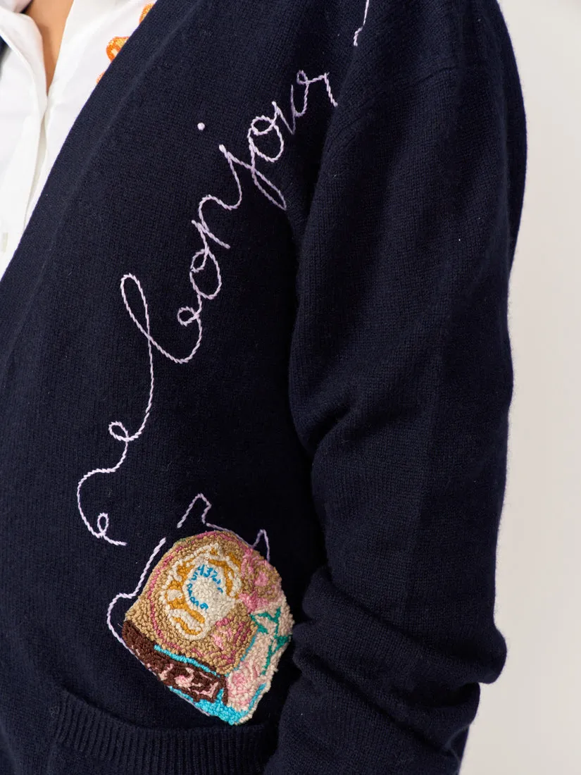 The Bonjour Oversized Cardigan sold by Lingua Franca NYC product image thumbnail 2