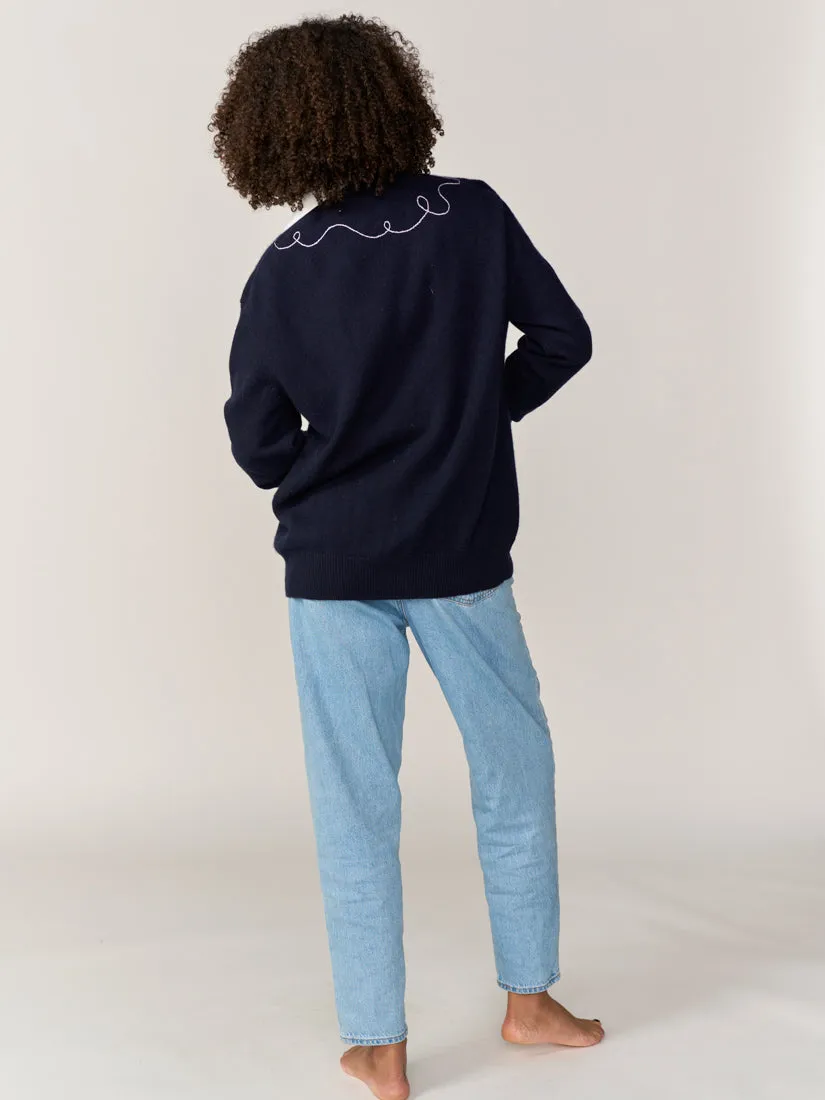 The Bonjour Oversized Cardigan sold by Lingua Franca NYC product image thumbnail 5