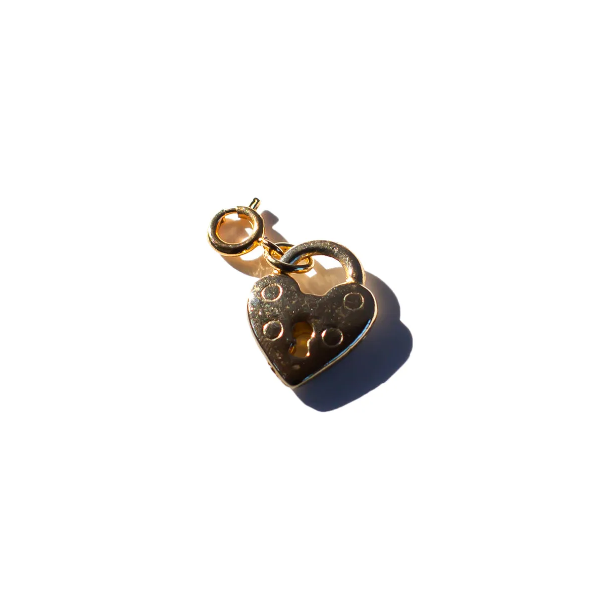 Vintage Small Heart Lock Charm sold by Lingua Franca NYC
