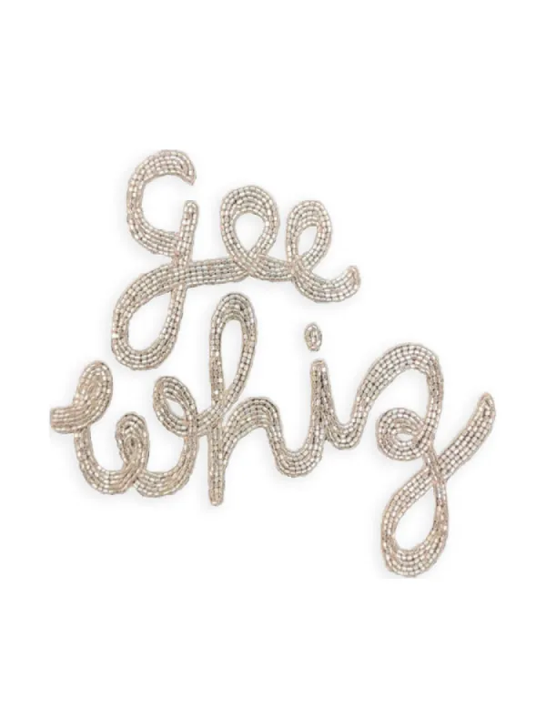 "Gee Whiz" Patch made by Lingua Franca NYC