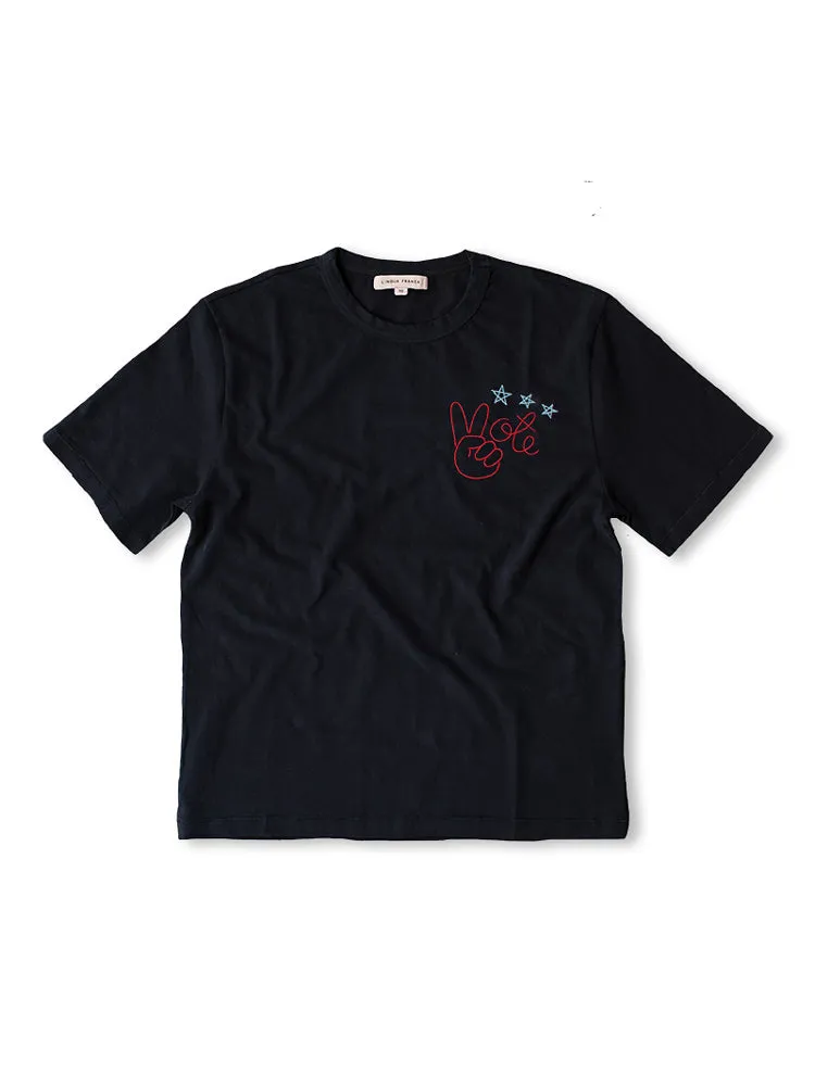 Peace + Vote T-Shirt sold by Lingua Franca NYC product image thumbnail 5