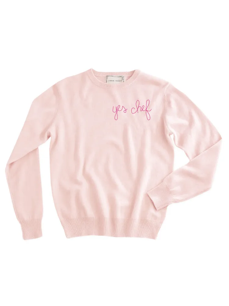 "yes chef" Crewneck sold by Lingua Franca NYC product image thumbnail 3