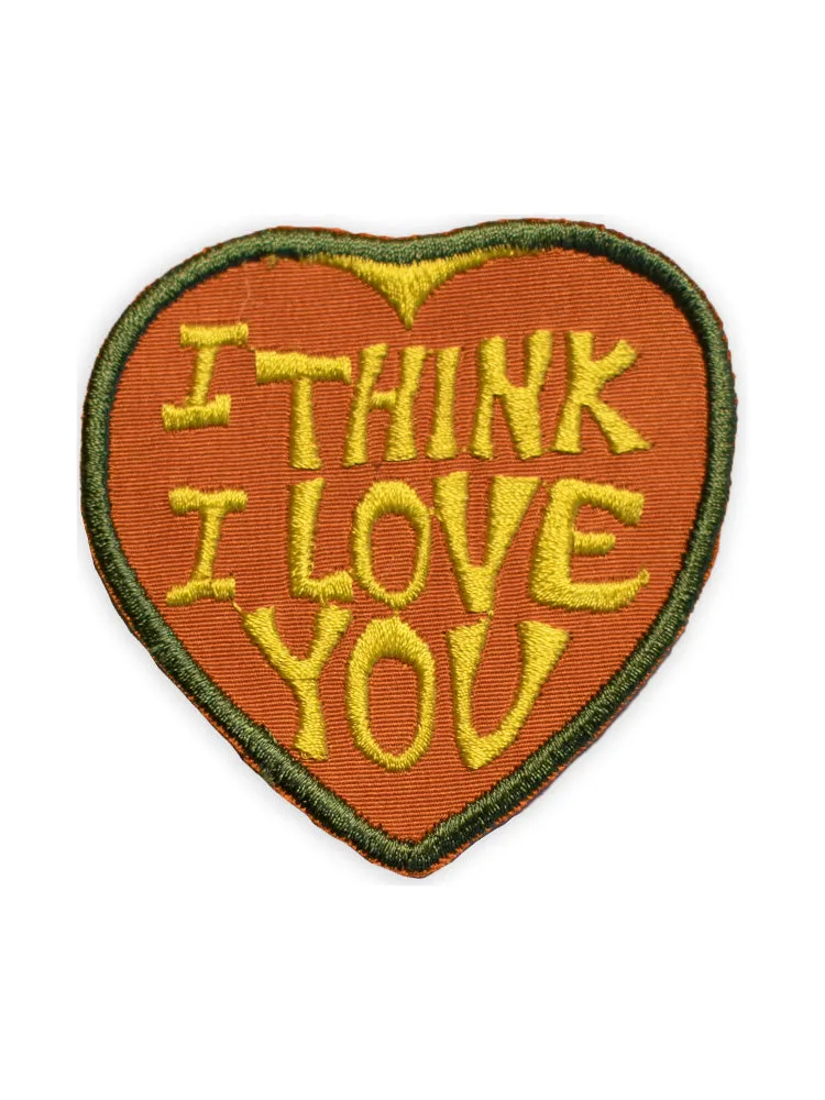 Twill I think I love you Patch sold by Lingua Franca NYC