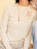 Stacked Monogram Crewneck sold by Lingua Franca NYC