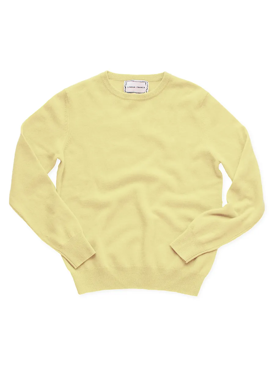 Stacked Monogram Crewneck sold by Lingua Franca NYC product image thumbnail 5