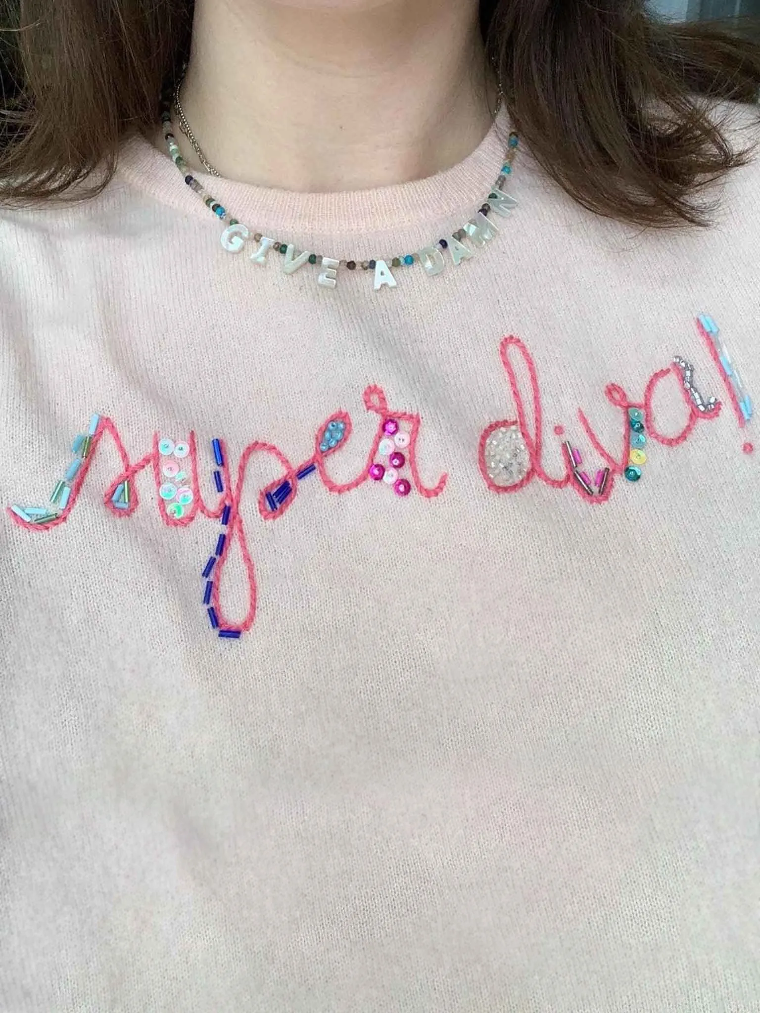 "super diva!" Crewneck sold by Lingua Franca NYC