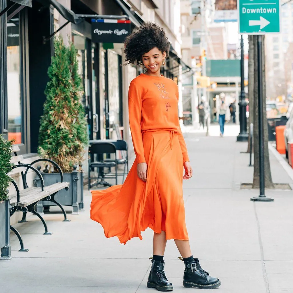 "yes si oui ja" Crewneck sold by Lingua Franca NYC product image thumbnail 5