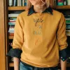 "yes si oui ja" Crewneck sold by Lingua Franca NYC