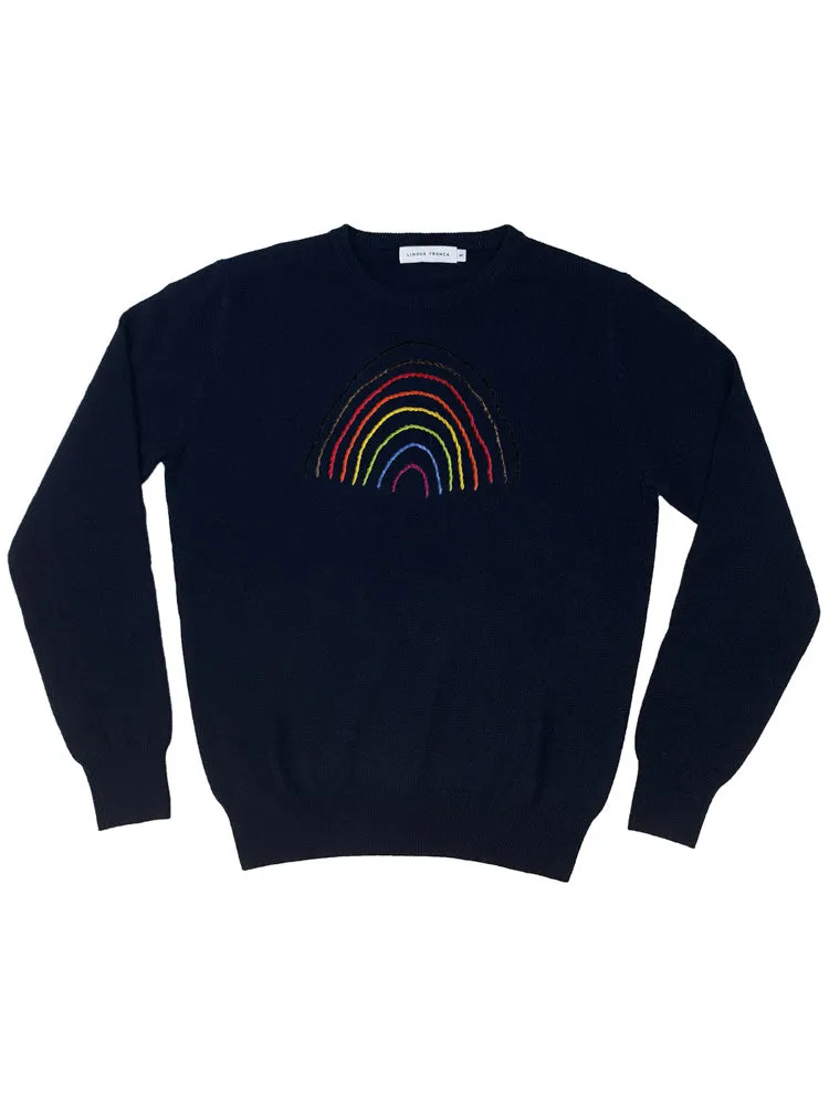 Unity Rainbow Crewneck sold by Lingua Franca NYC