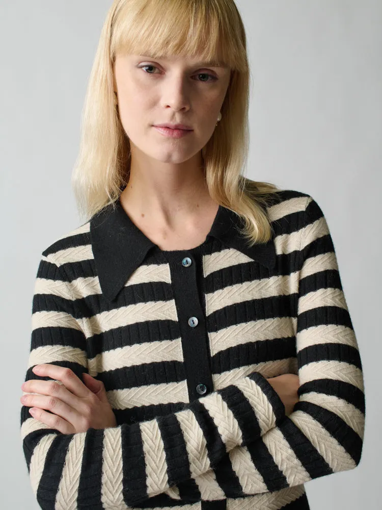 Morrissey Textured Stripe Dress sold by Lingua Franca NYC product image thumbnail 4